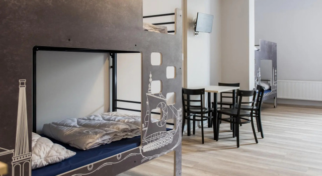 Кровать в общем номере a&o Copenhagen Nørrebro