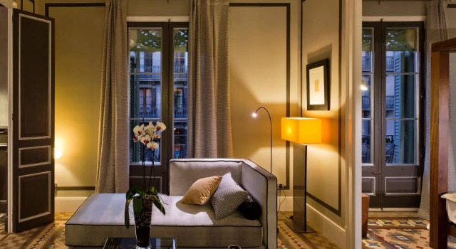 Barcelona - 2 Bedroom Apartment, Fireplace, Stained Glass Window - Hoa 42130, Забронировать Апартаменты/квартира Апартаменты Барселоны, рядом с Каррер-Гран-де-Гарсиа, Апартаменты/квартира