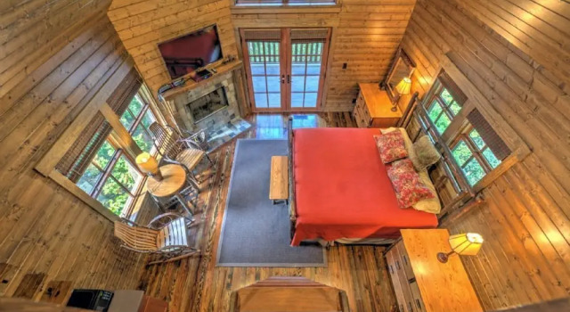 Blue Jay's Perch - 1 Br Cabin, Забронировать Дом для отпуска Блэк-Маунтин Северная Каролина