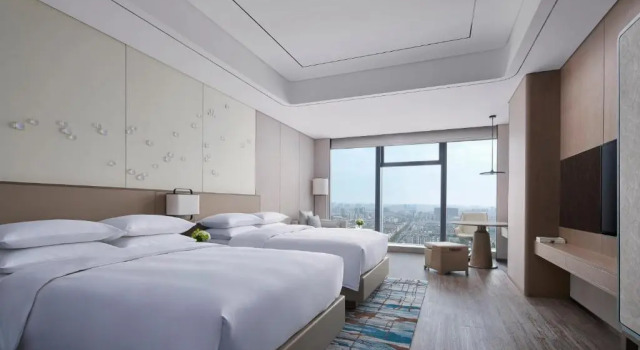 Standardowy dwuosobowy pokój Yancheng Marriott Hotel