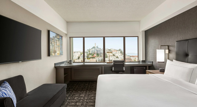 Hilton San Francisco Financial District, Забронировать Отель Бизнес-отели Сан-Франциско, рядом с Saint Francis Memorial Hospital, 4* 5*