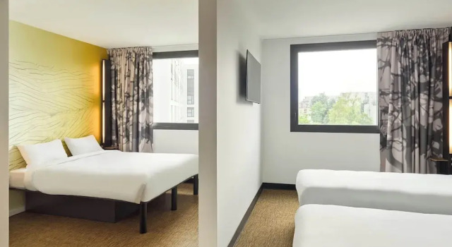 Четырёхместный номер Standard B&B HOTEL Paris Clichy-sous-Bois 3 étoiles