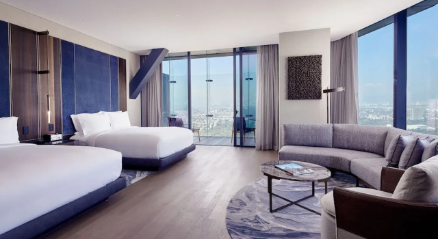 Четырёхместный полулюкс Terrace Corner с видом на парк The Ritz-Carlton, Mexico City