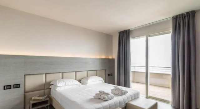 Двухместный номер Deluxe с балконом и с видом на море Bellettini Hotel