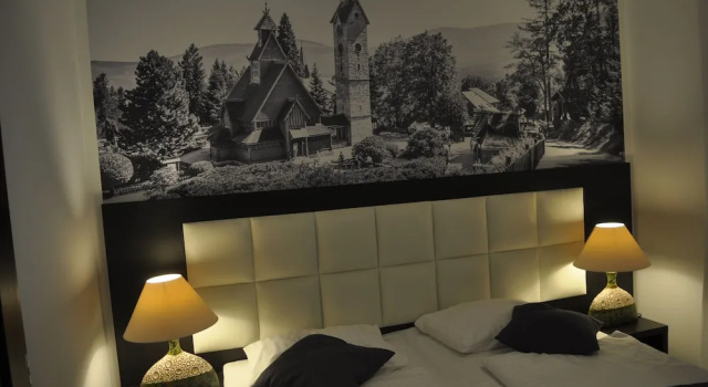 Люкс Comfort с балконом Villa Karpacz, do centrum 900 m, dostępna dieta bezglutenowa z certyfikatem, celiakia