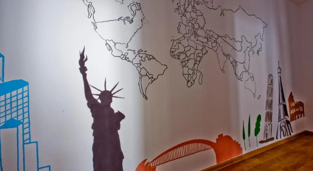 Кровать в общем номере Centrum House Hostel