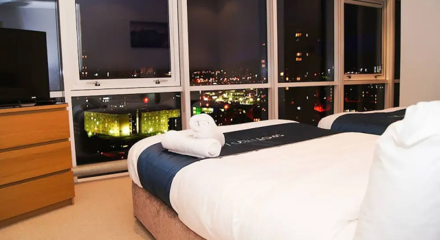 The Luxury City View Apartment, Забронировать Апартаменты/квартира Глазго Стратклайд, рядом с Подвесной мост Портленд-Стрит