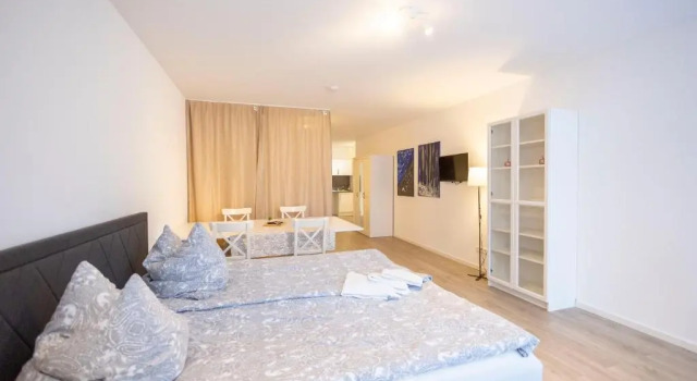Апартаменты c 1 комнатой City Apartment Küche Bad im Zentrum Ravensburgs A06