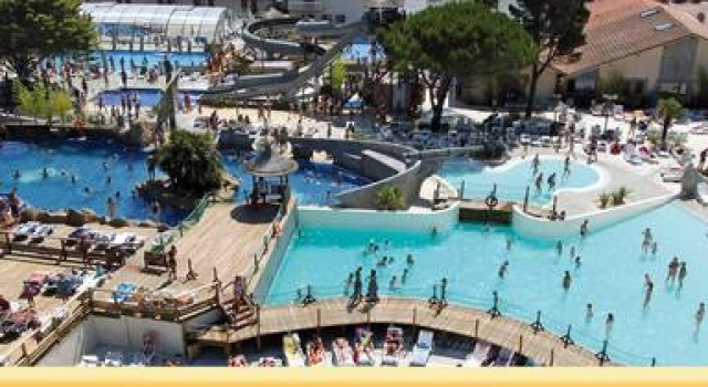 Camping Village Le Vieux Port*****, Забронировать Кемпинг Отели Côte landaise с бассейном, Бассейн
