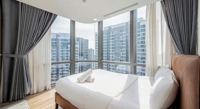 Апартаменты Luxury с 2 комнатами с видом на город The Emerald Suites at Landmark 81