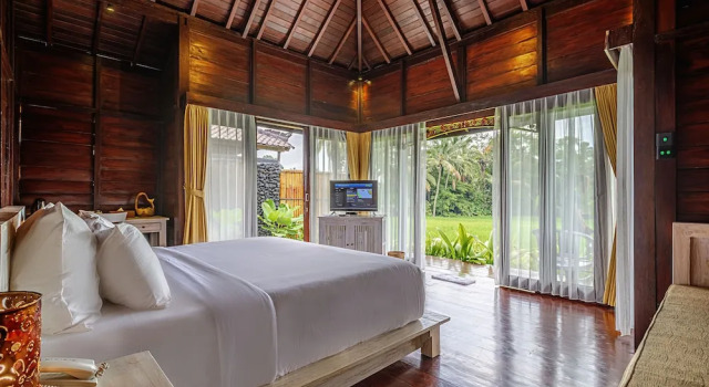 Вилла c 1 комнатой с балконом и с видом на сад Kayangan Villa Ubud