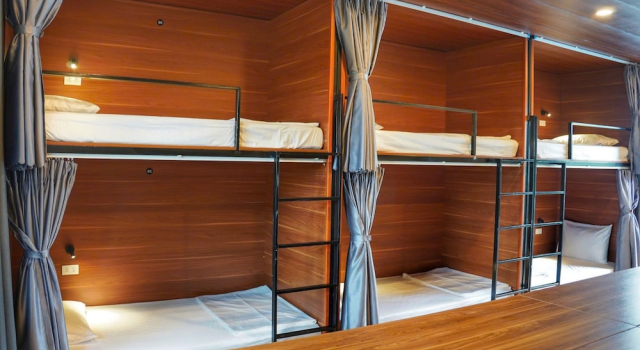 Кровать в общем номере The Luna Tam Coc Hostel - Bar & Pool