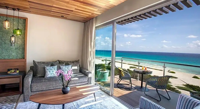 Двухместный люкс с ванной с видом на океан Palmaïa The House of AïA All Inclusive Wellness Resort