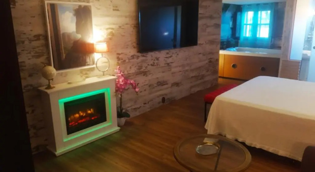 Номер Standard Hotel Boutique Real Posada De Liena con jacuzzi en "habitacion de hidromasaje"