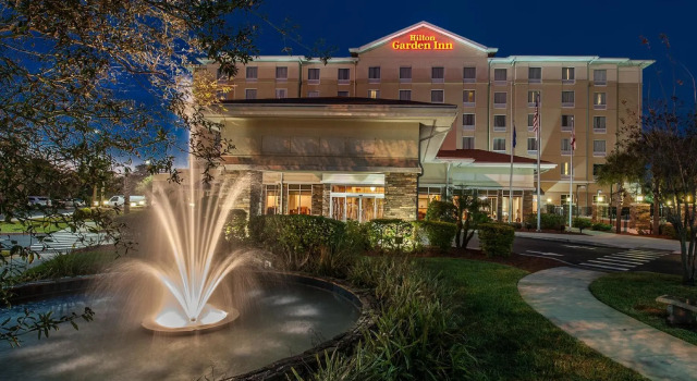 Кровать в общем номере Hilton Garden Inn Tampa Riverview Brandon