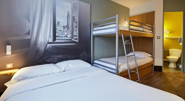 Четырёхместный номер Standard B&B HOTEL Le Havre Harfleur 2