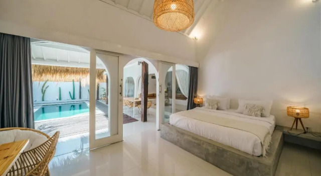 Villa Santorini, Rezervovat Vila Chaty v Bali, Chalupa