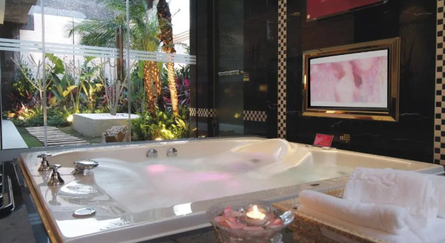 Standard Zimmer mit Gartenblick Q Motel精品旅館
