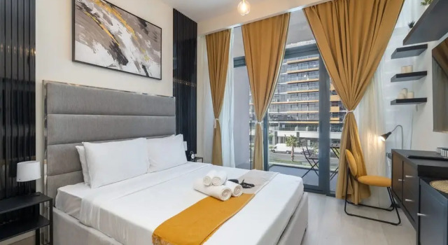 Студия Homey Studio Apartment Perfect for 2 at Azizi Riviera 46