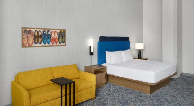 Студия Hampton Inn by Hilton Lincoln Downtown