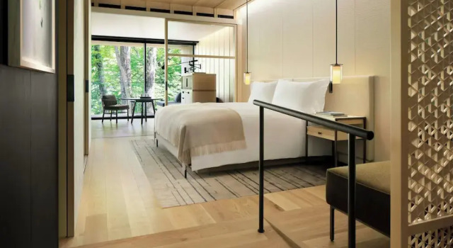 Двухместный номер с балконом и с видом на сад Отель The Ritz-Carlton, Nikko