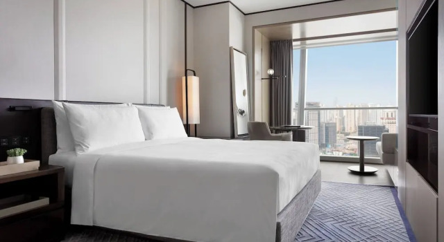 Двухместный люкс Executive Lounge Access с видом на реку JW Marriott Marquis Hotel Shanghai Pudong