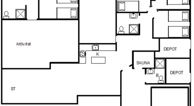 Коттедж 16 person holiday home in Nørre Nebel