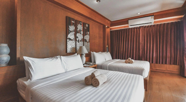 Четырёхместный семейный люкс c 1 комнатой с частичным видом Ko Tao Paradise Resort