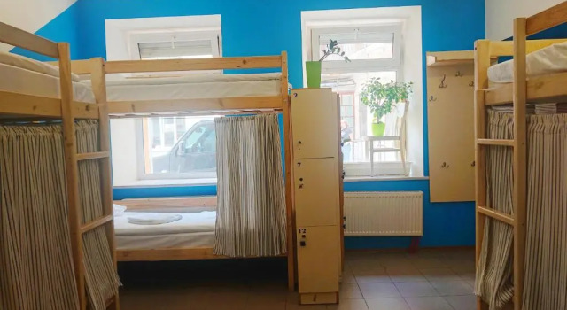 Кровать в общем номере AntiHostel Forrest