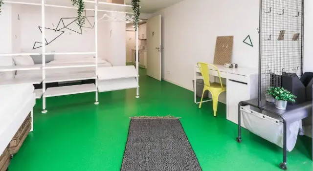 Stylisches Hostel Zimmer für 2 3B, Забронировать Хостел Хостелы Мангейма, рядом с Ратуша Мангейма, Хостел