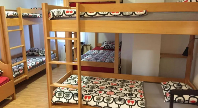 Кровать в общем номере Hostel Vrba