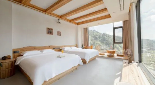 Двухместный люкс с панорамным видом Yunxi Secretland • View the sunset of Dongzhai | Designer's best homestay (Zhaoxing Dongzhai Store)