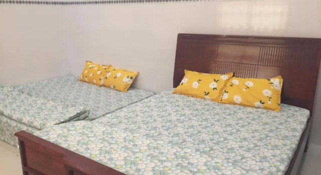 Кровать в общем номере HÒANG HÔN HOMESTAY