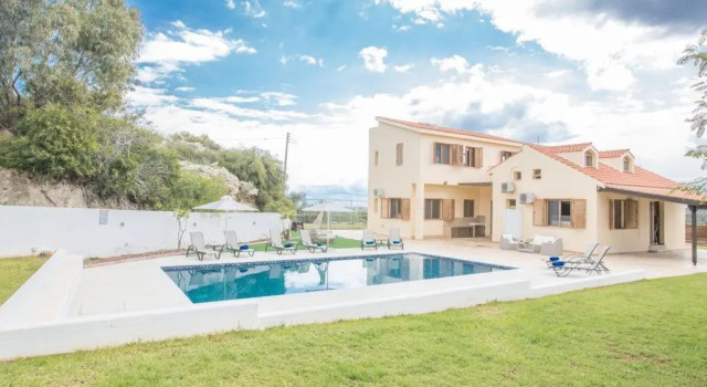 Вилла Villa Konnos View, Stunning 6Bdr Villa With Private Pool, Close To Konnos Beach