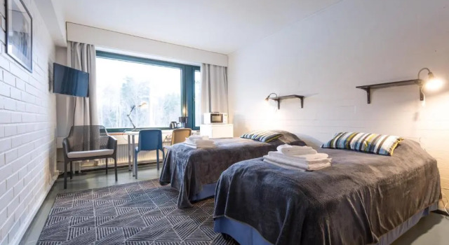 Двухместный номер Private Forenom Hostel Espoo Otaniemi