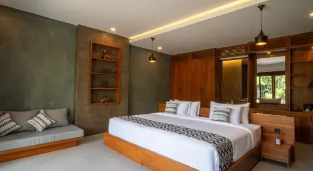Четырёхместный семейный номер Standard с балконом и с видом на сад Uma Dawa Resort and Spa