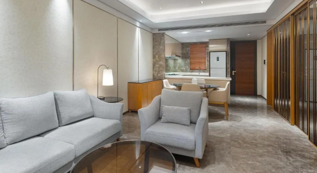 Семейные апартаменты с 2 комнатами с видом на сад Albion Residence Haitang Bay Sanya