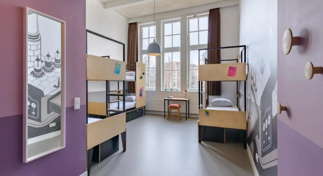 Кровать в общем номере Stayokay Hostel Amsterdam Oost