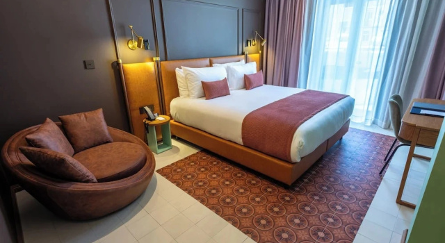 Habitación doble De lujo con balcón The Vincent Boutique Suites
