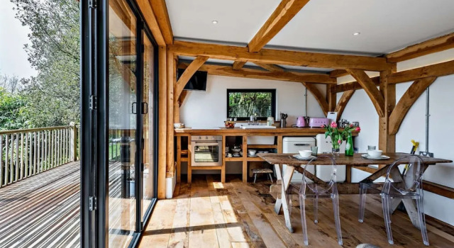 Студия Bydown Lodge in Swimbridge