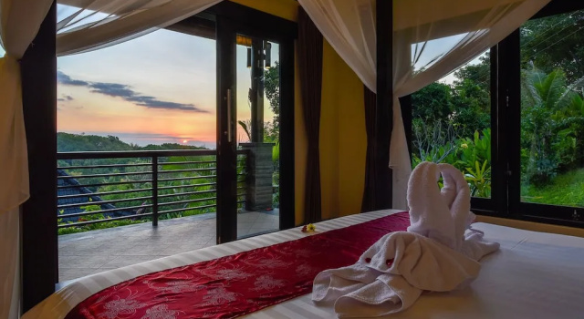 Вилла Luxury с 4 комнатами с видом на море Villa Cahaya