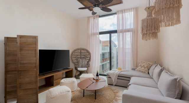 Fancy Stylish Condo | Great Lounge Area and Pool in Aldea Zama | High-Speed WiFi | Concierge