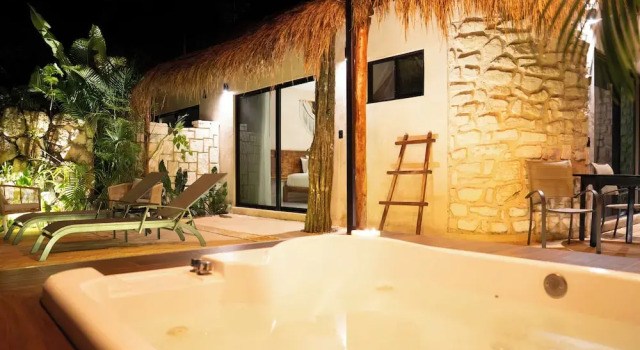 Двухместное бунгало Premium Aldea Coba a Comfortable Sleep in the Jungle