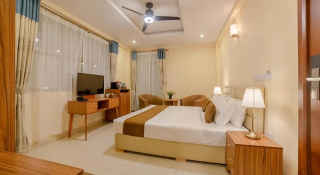 Двухместный номер Deluxe с балконом и с частичным видом на море Amber Beach Hotel at Hulhumale
