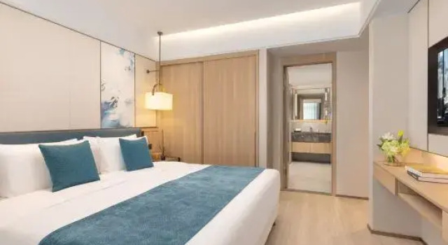 Люкс Deluxe Oakwood Chengzhong Serviced Apartment Wuxi