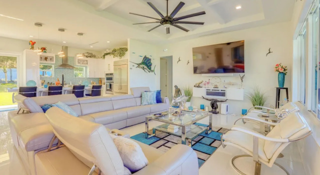Sleek Fort Pierce Vacation Rental w/ Private Dock!, Book Hotel Fort Pierce Shores Florida