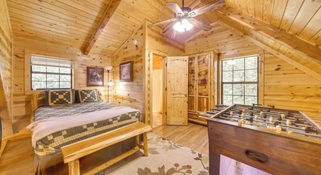 4 Mi to Broken Bow Lake: 'wee Bear Cabin' Getaway!, Boek Vakantiehuis Hochatown Oklahoma