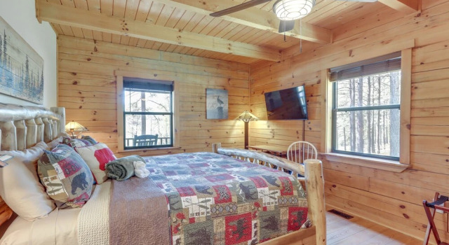 Коттедж с 2 комнатами Blairsville Cabin in the Pines 1 Mi to Lake
