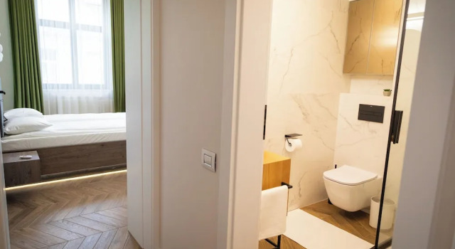 Апартаменты Deluxe с видом на внутренний двор PoshSpot Apartments