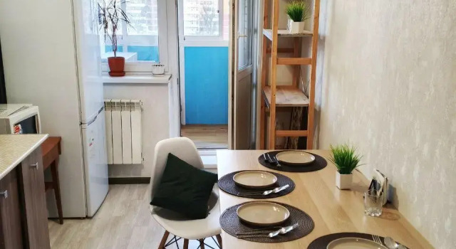 The apartment is a spacious two-room apartment near Serebryany Bor, Book Apartment Moscow Russia